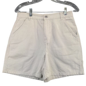Sonoma Women's Chino Shorts Tan Size 6 Slash Pockets 100% Cotton